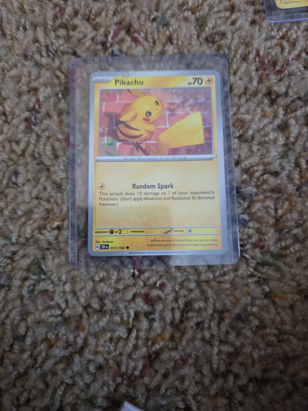 Pokémon TCG Pikachu Temporal Forces 051/162