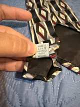 Men's Pierre Cardin silk Geometric Pattern Necktie - Image 3