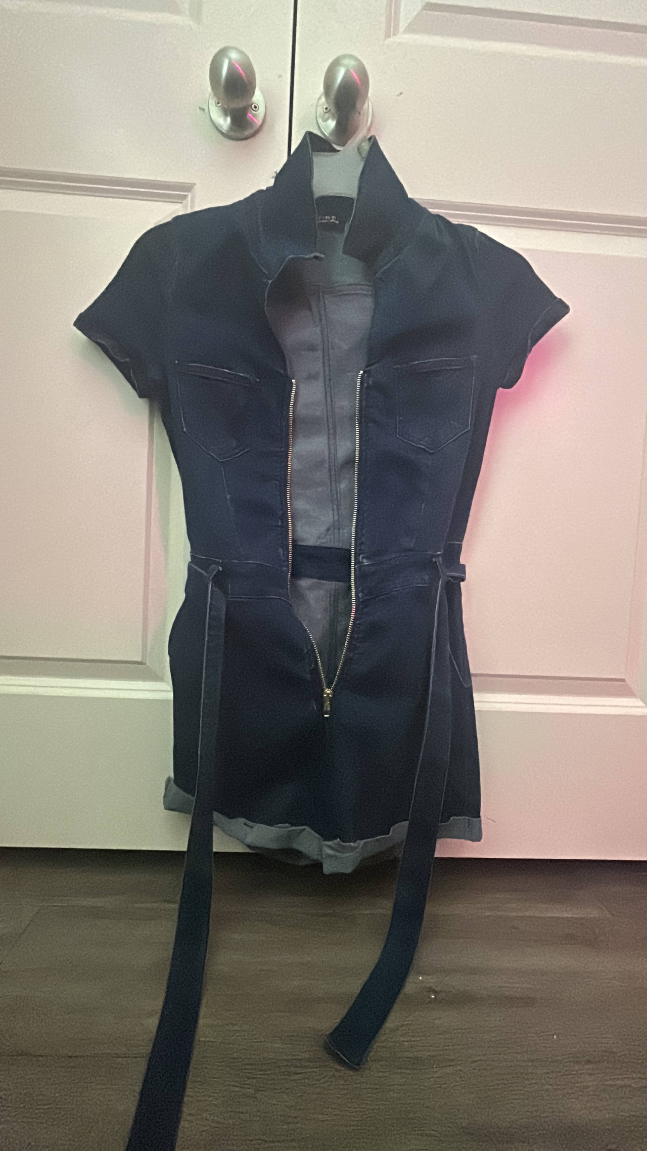 Women's Short Sleeve Utility Romper