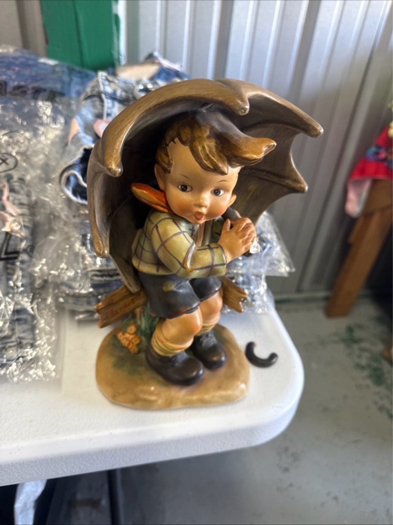 Goebel Hummel Umbrella Boy 8" Figurine