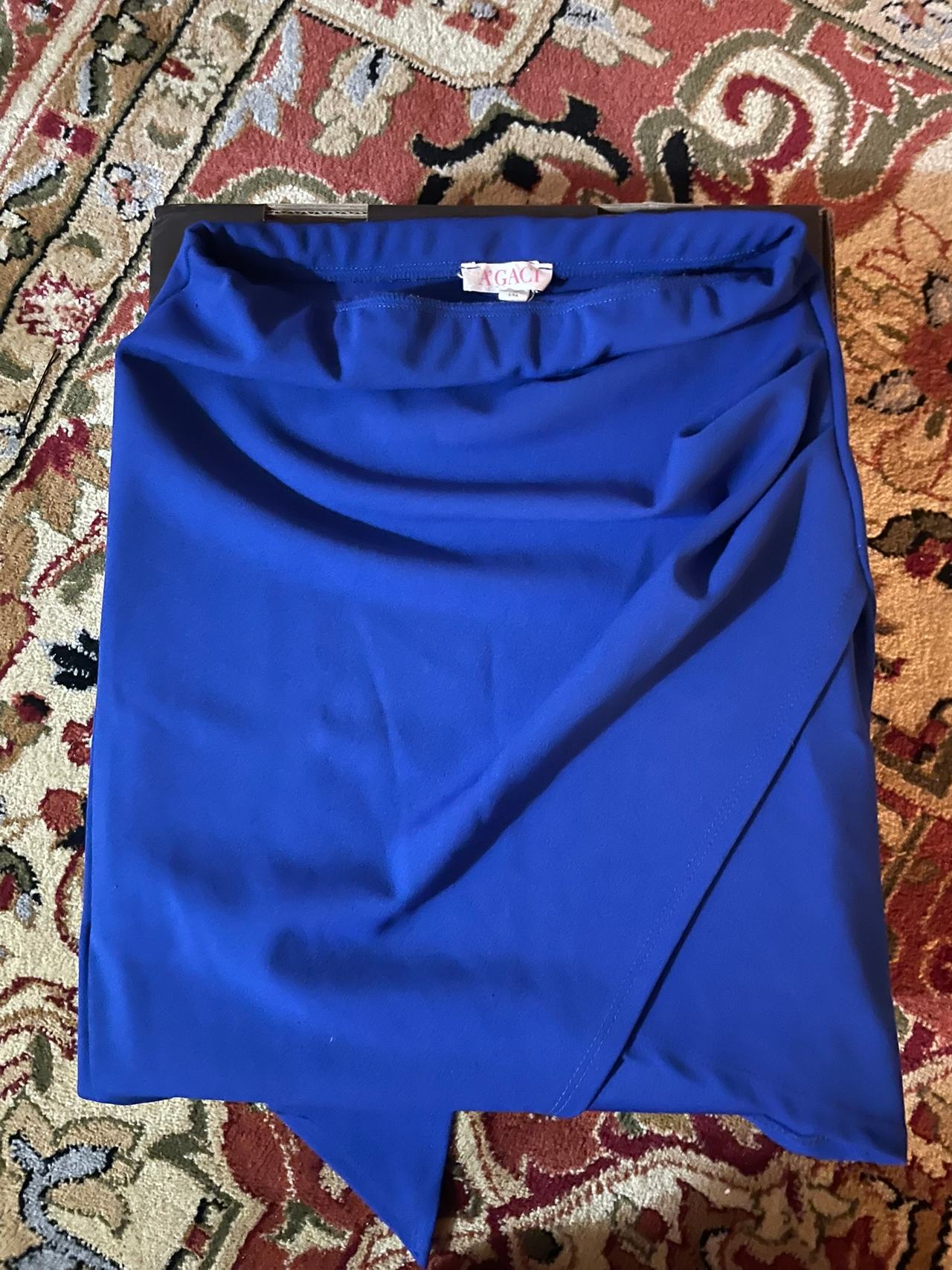 AGACI Blue Asymmetrical Skirt