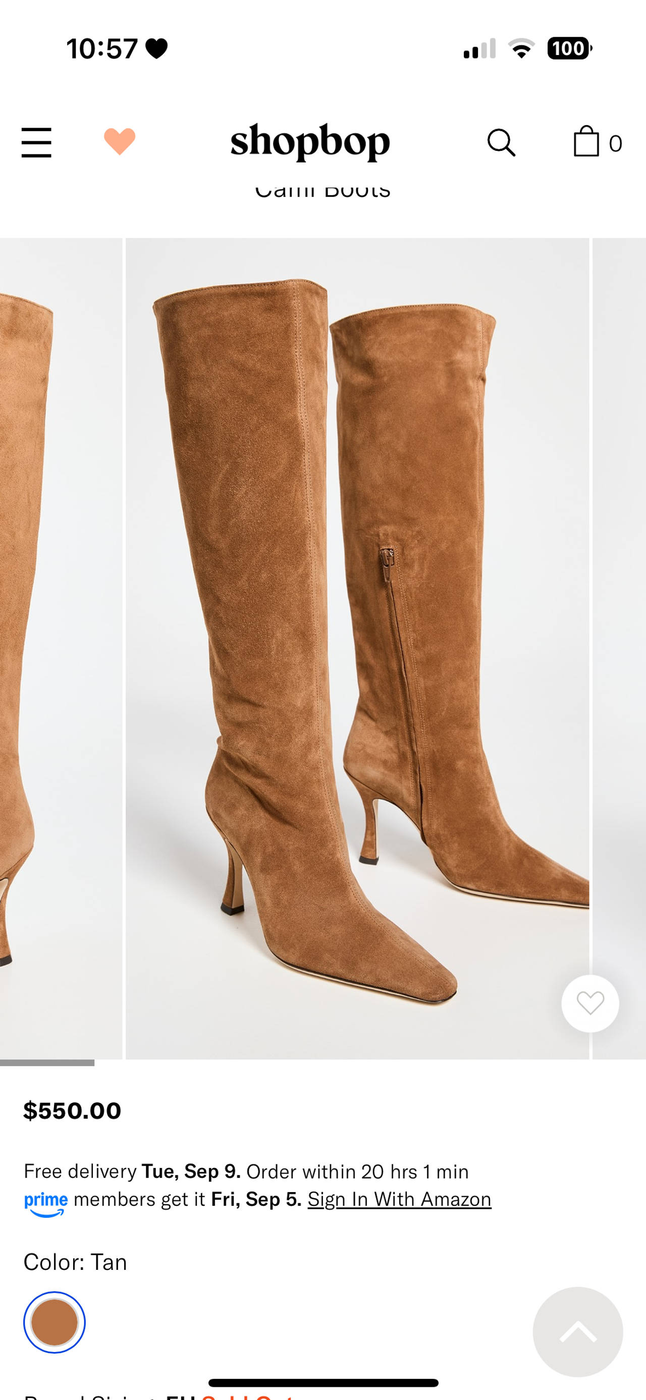 Suede Knee-High Boots