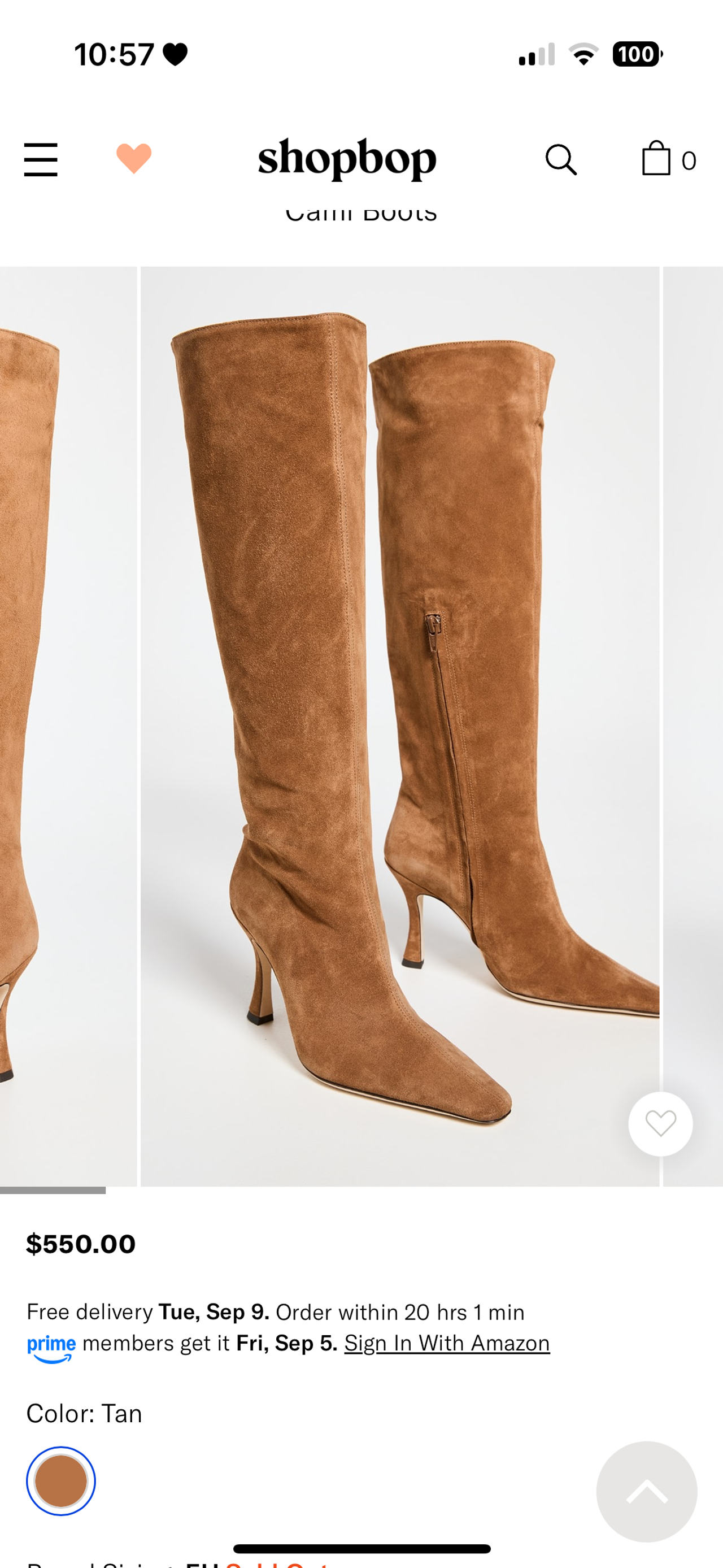 Suede Knee-High Boots