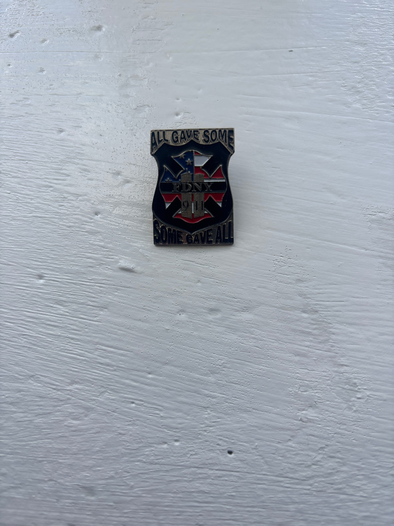FDNY 9/11 Memorial Pin - All gave some , Some gave all