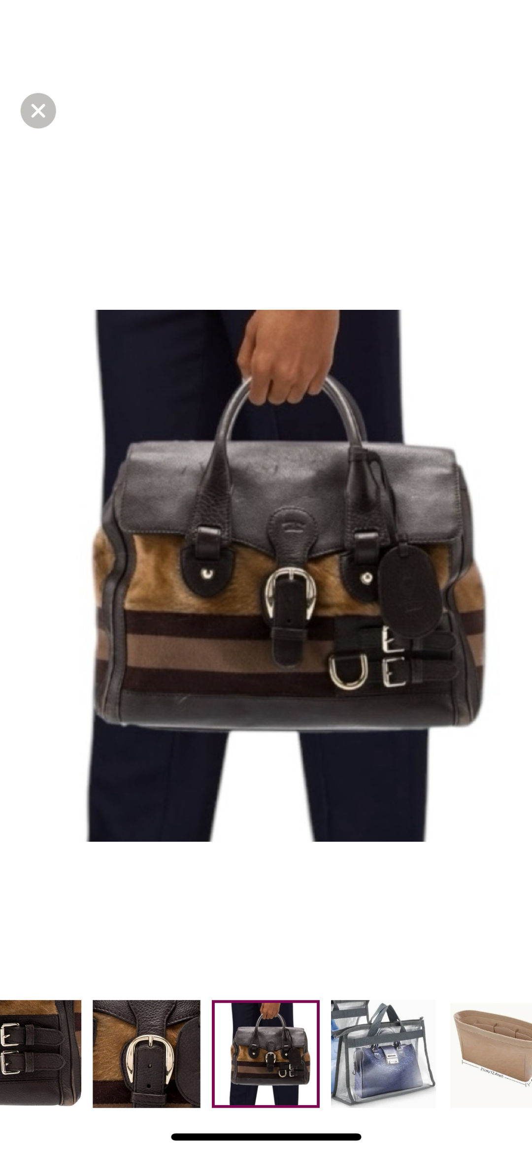 Gucci Large Rare Tote Travel Bag