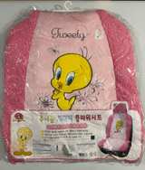 2x Tweety Looney Tunes Car Seat Covers Pink NEW Sealed – Japan Import Cute &Rare - Image 1