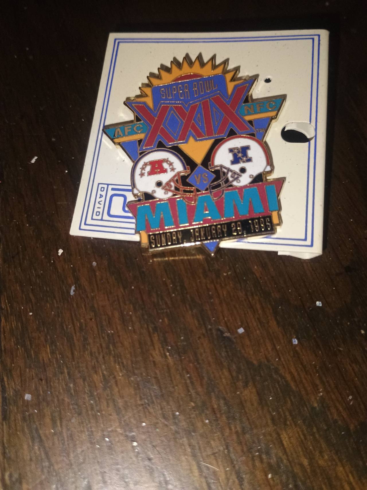 Super Bowl XXIX Miami 1995 Commemorative Pin