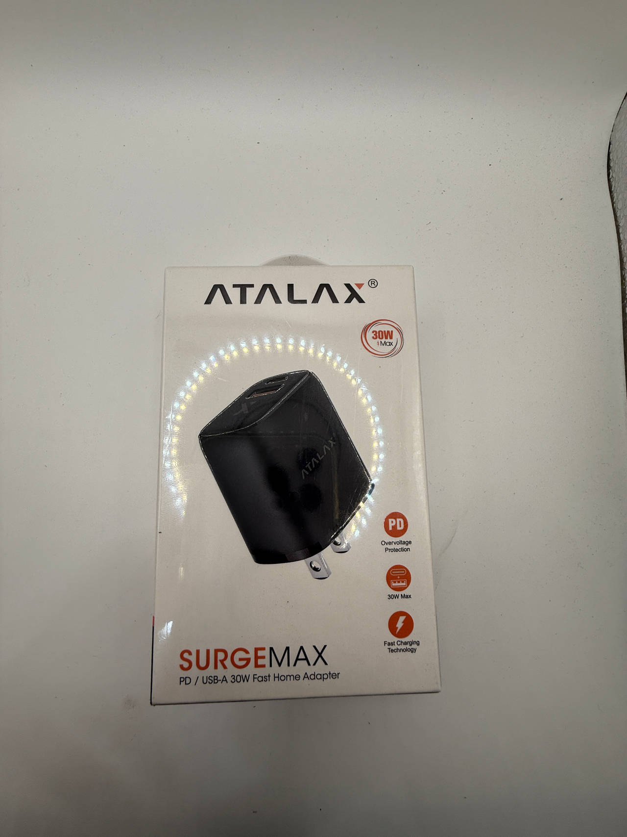 ATALAX SURGEMAX PD/USB-A 30W Fast Home Adapter