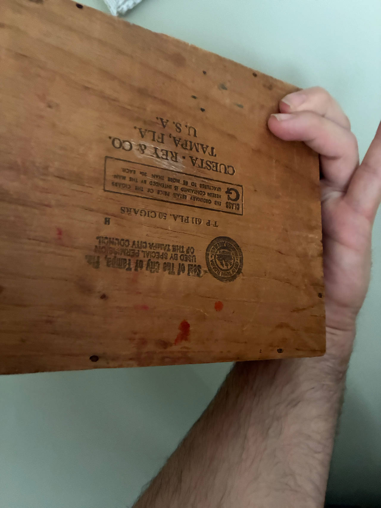 Cuesta-Rey & Co. Vintage Wooden Cigar Box
