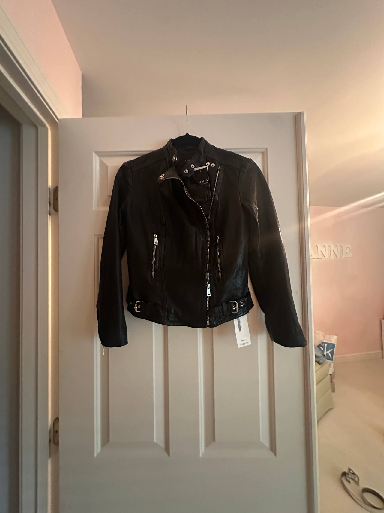 Black Leather Moto Jacket