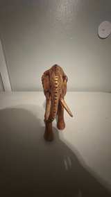 Hand-Carved Wooden Elephant Figurine - Image 4