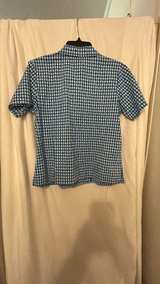 Denim & Co. Gingham Seersucker Short Sleeve Shirt - Image 3