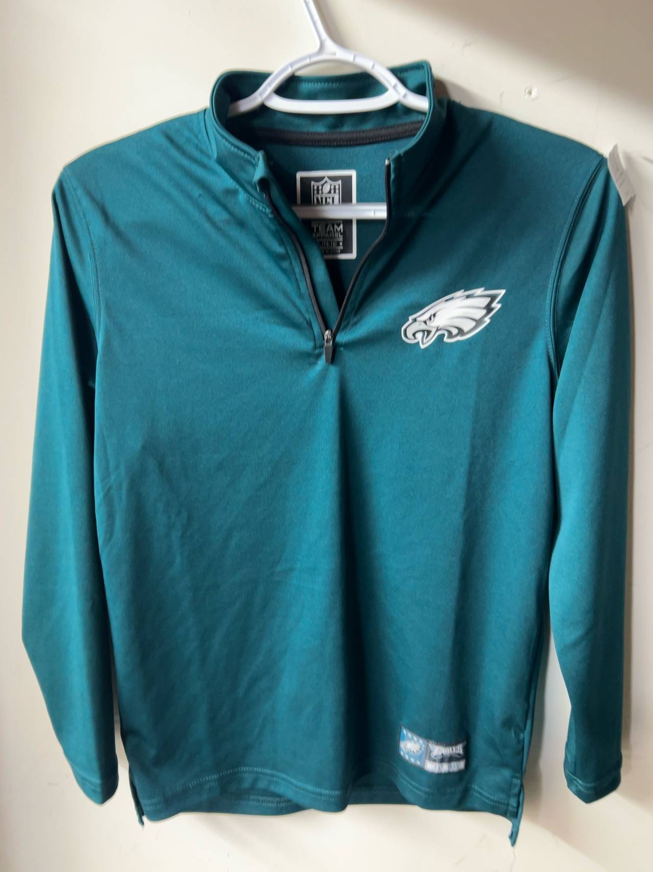 Fanatics Philadelphia Eagles Midnight Green Quarter-Zip Pullover size L
