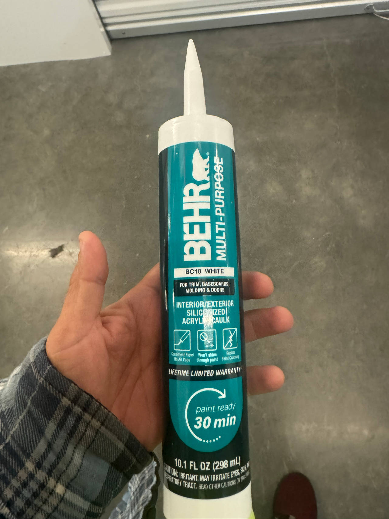 New Behr Multi-Purpose Siliconized Acrylic Caulk BC10 White