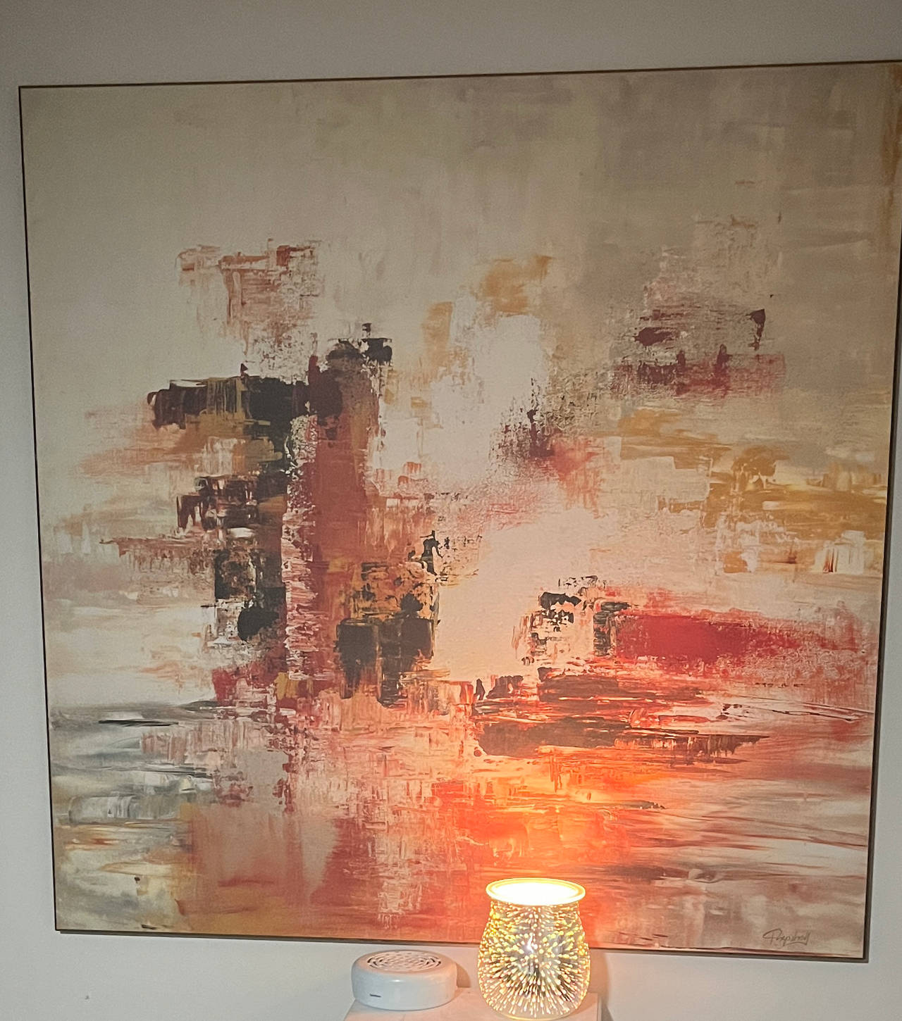 Large Abstract Framed Canvas Wall Art