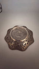 Vintage Sterling Silver Trinket Dish Monogramed  - Image 2