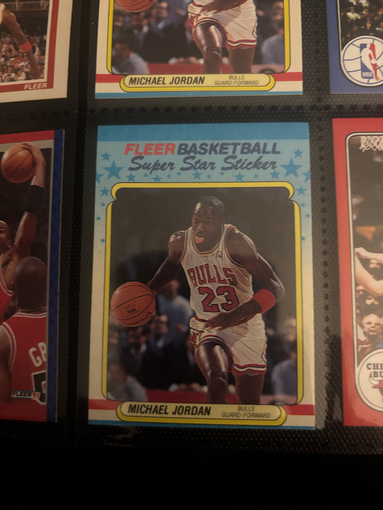 1986 Fleer Michael Jordan Sticker #8