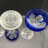 Nachtmann Bamberg Cobalt Blue Cut-to-Clear Wine Glasses - Image 3