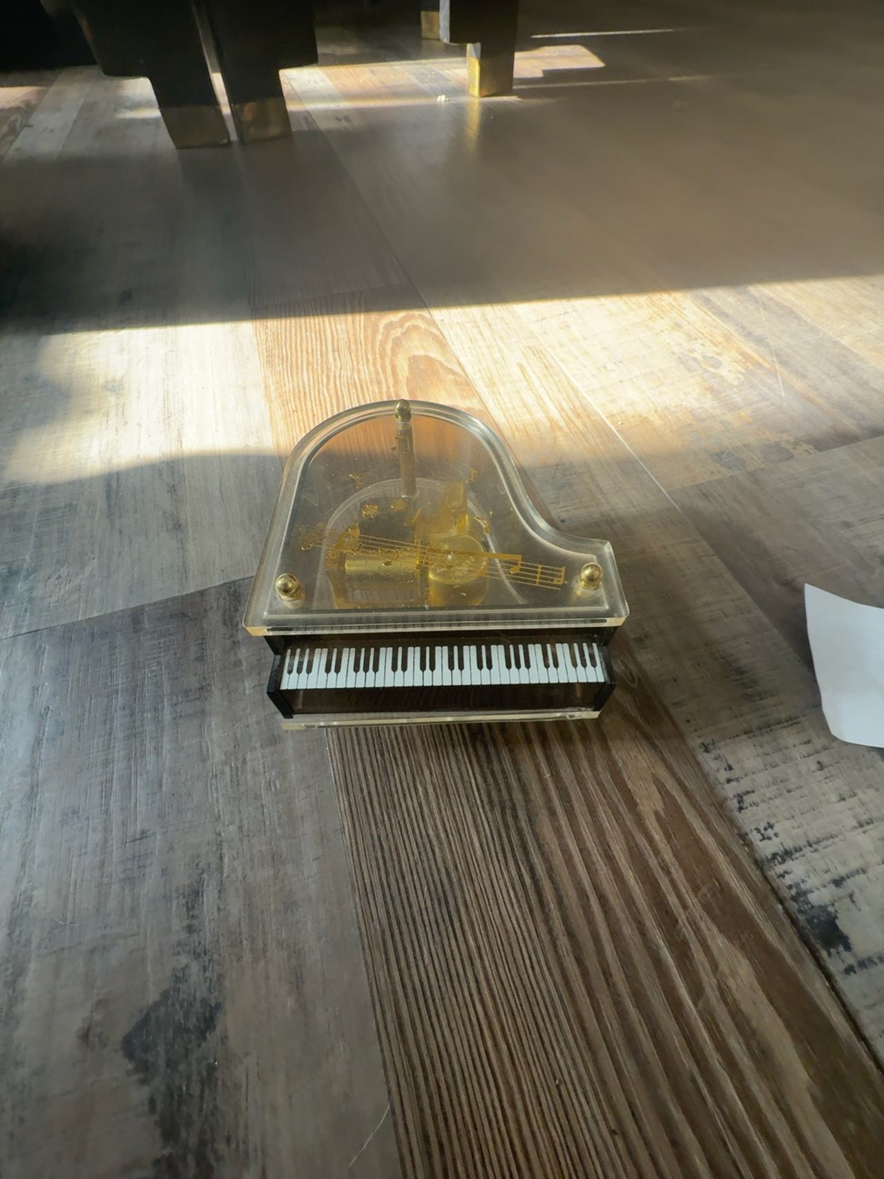 Schmid Sankyo Piano Music Box Clear Acrylic