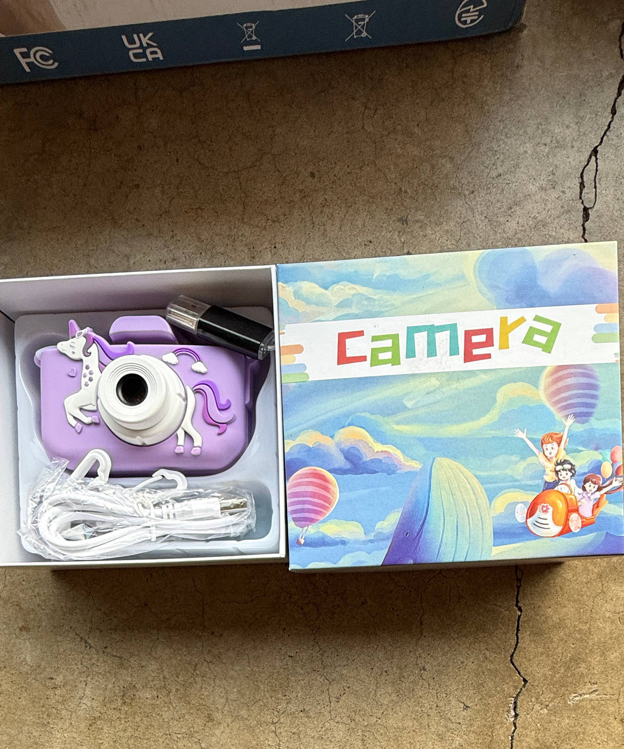 Kids Digital Camera with Unicorn Silicone Case
