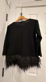 Polo Ralph Lauren Women's Merino Wool Black Top (Medium) - Image 4