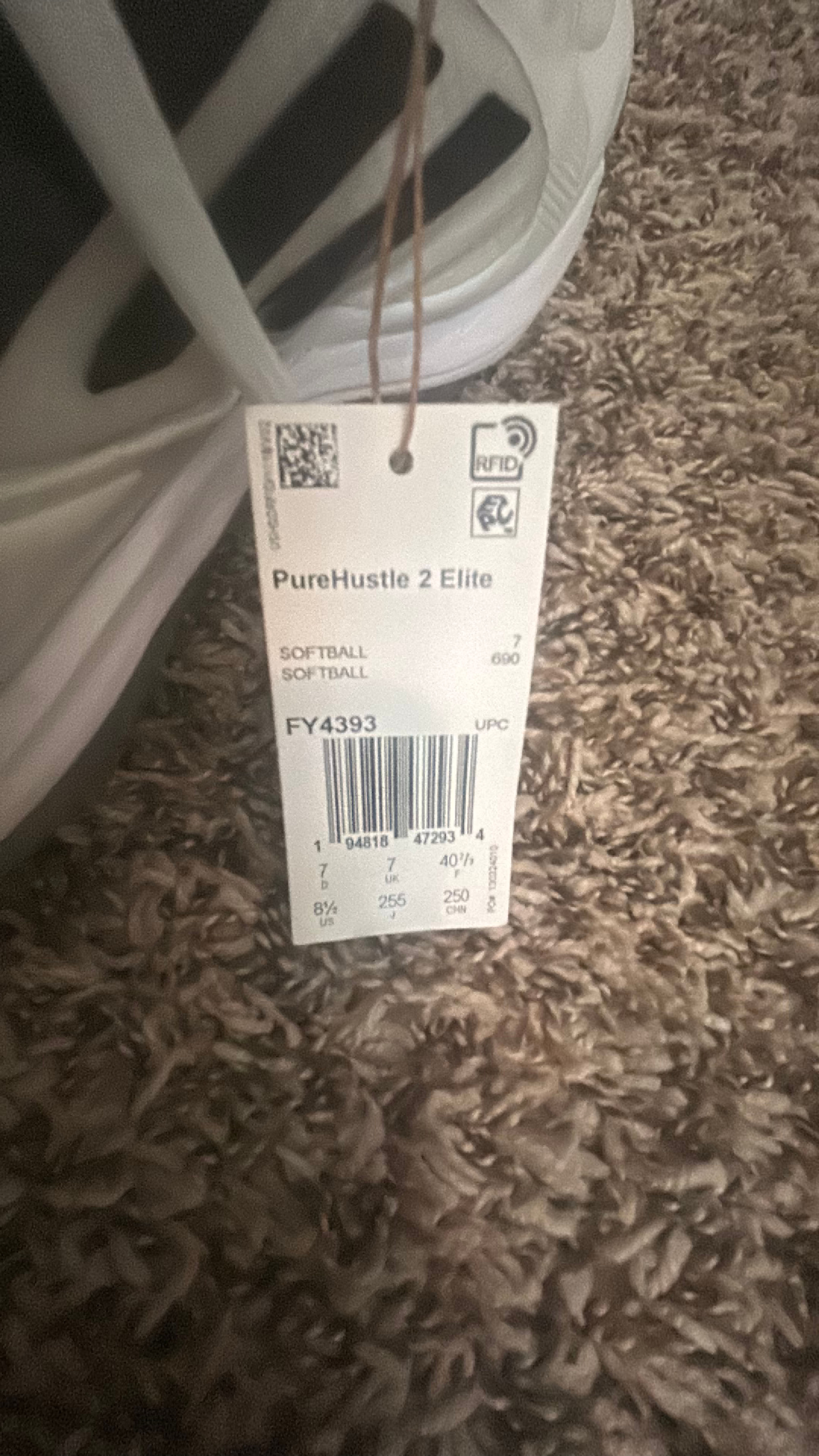 adidas PureHustle 2 Elite Softball Shoes - Image 2