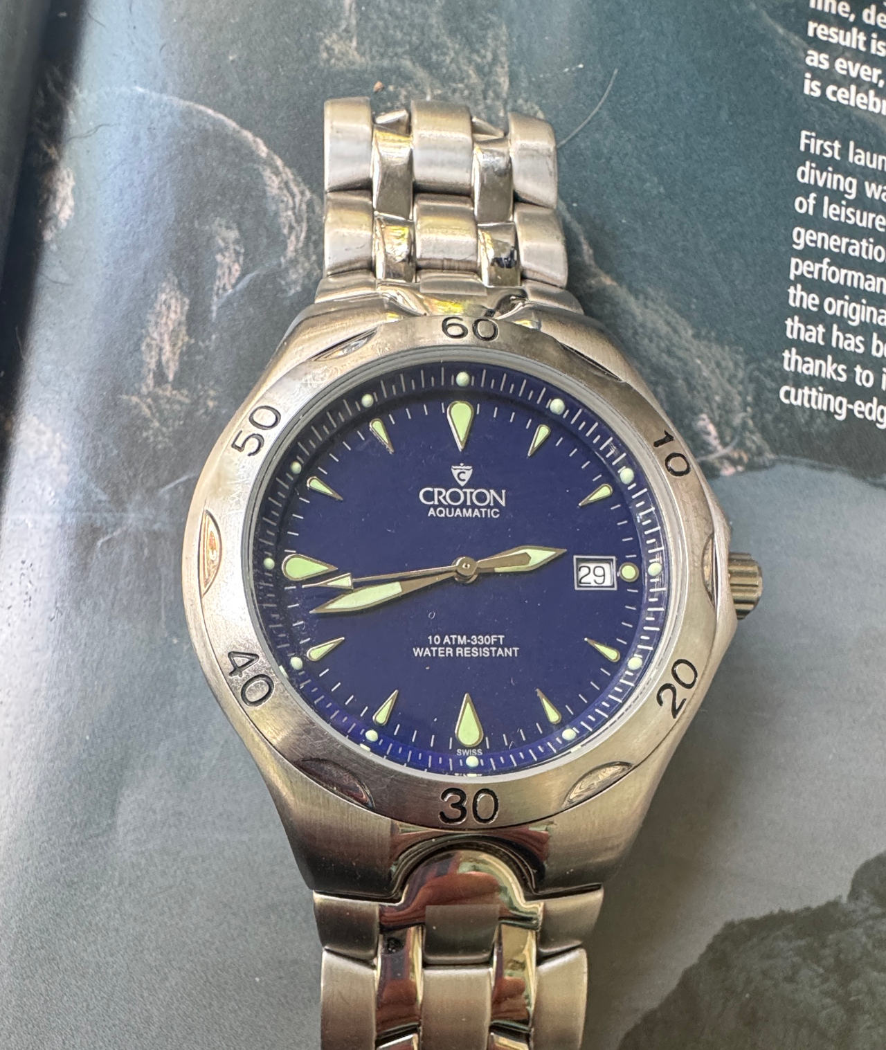 Croton Aquamatic 10 ATM Diver Watch