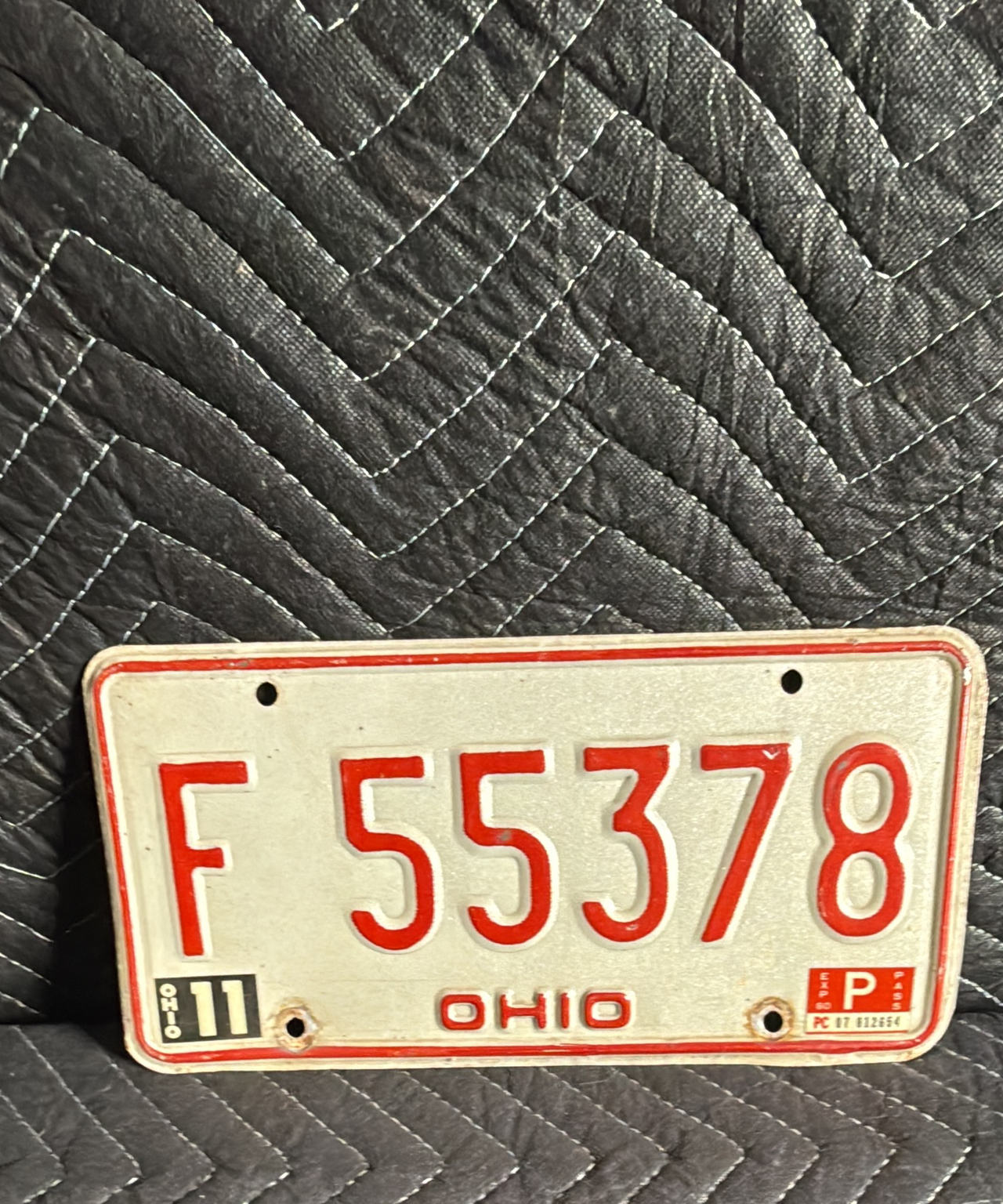 Vintage Ohio License Plate