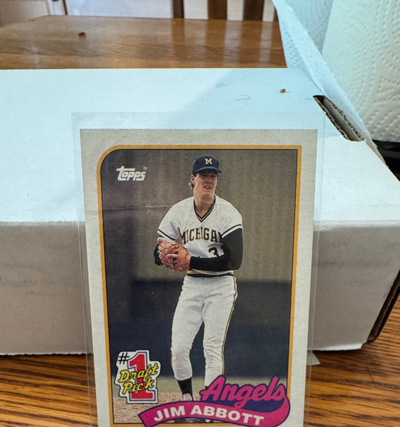 1989 Topps Jim Abbott Rookie Card #755