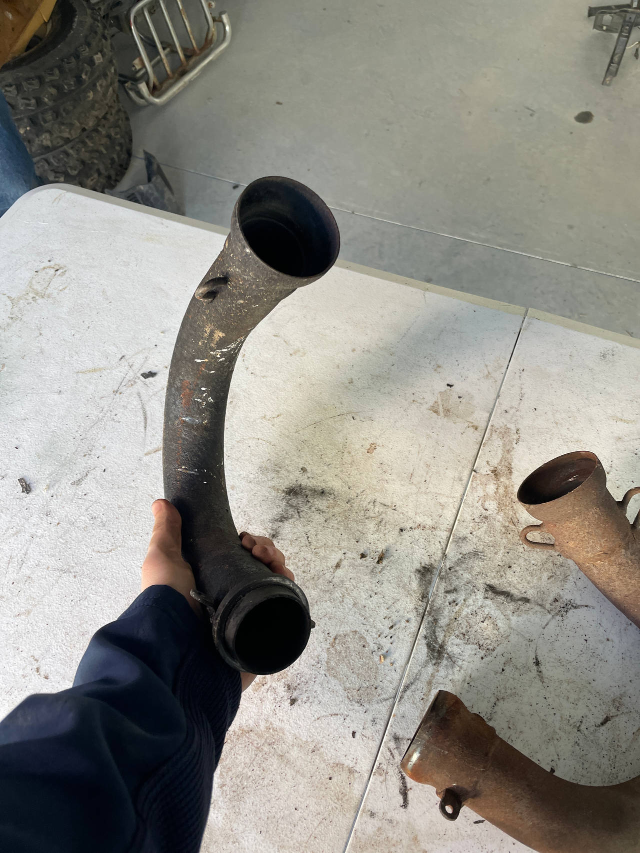 2 Polaris Sportsman 400 Exhaust Head Pipes