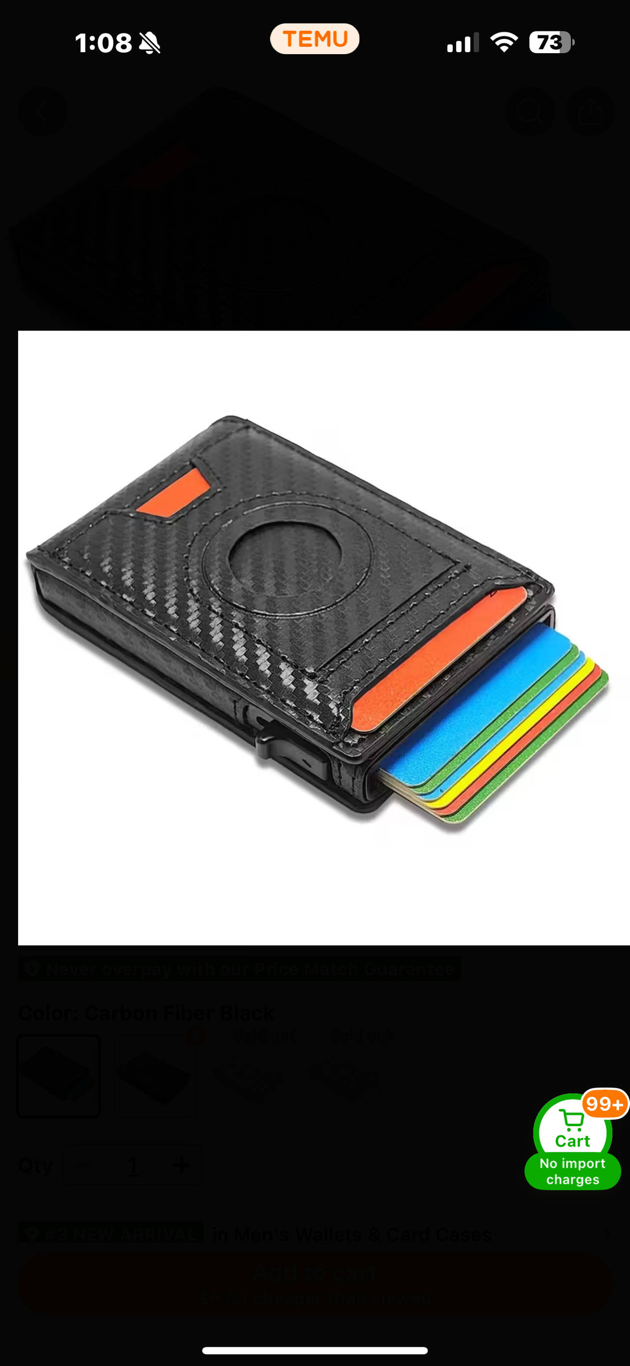 Carbon Fiber Card Holder Wallet