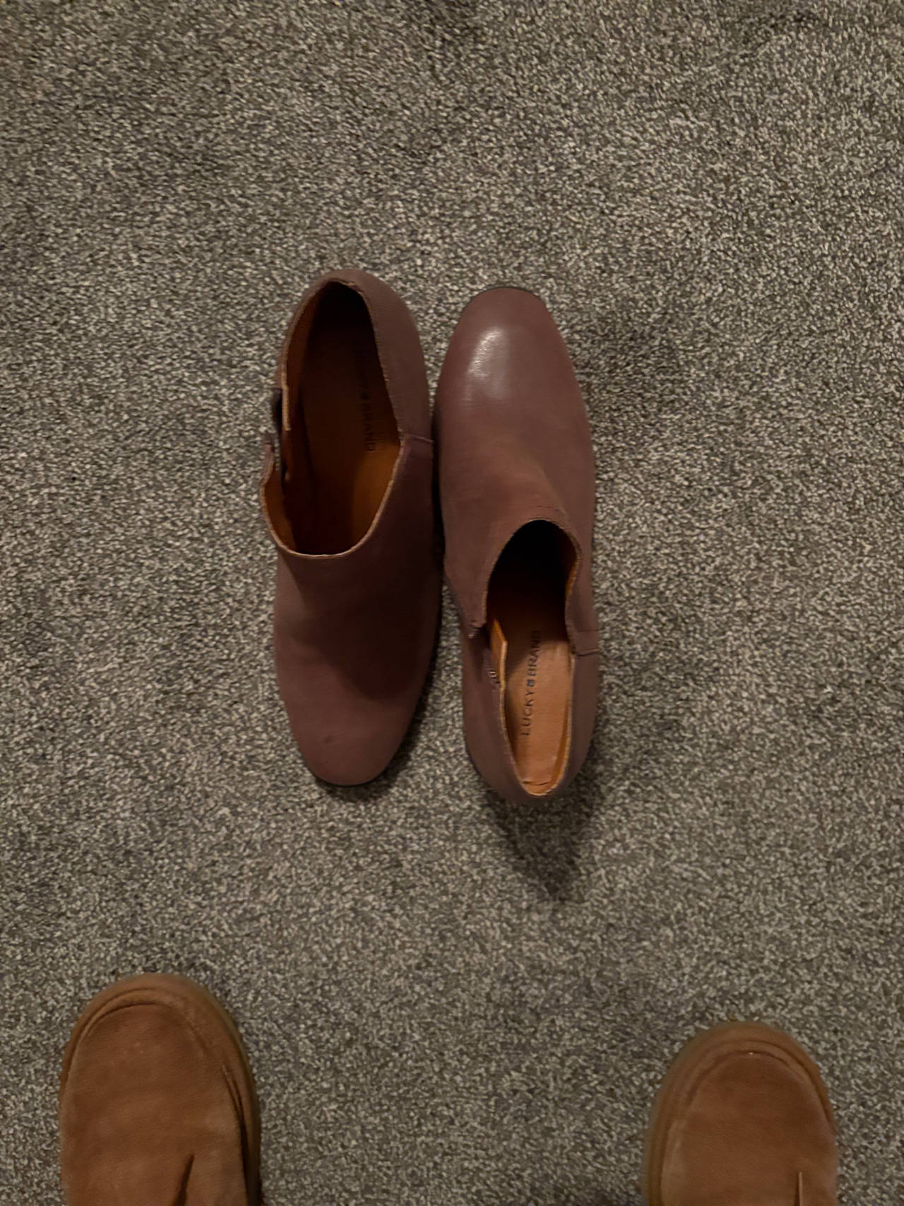 Women's Brown Leather Ankle Booties