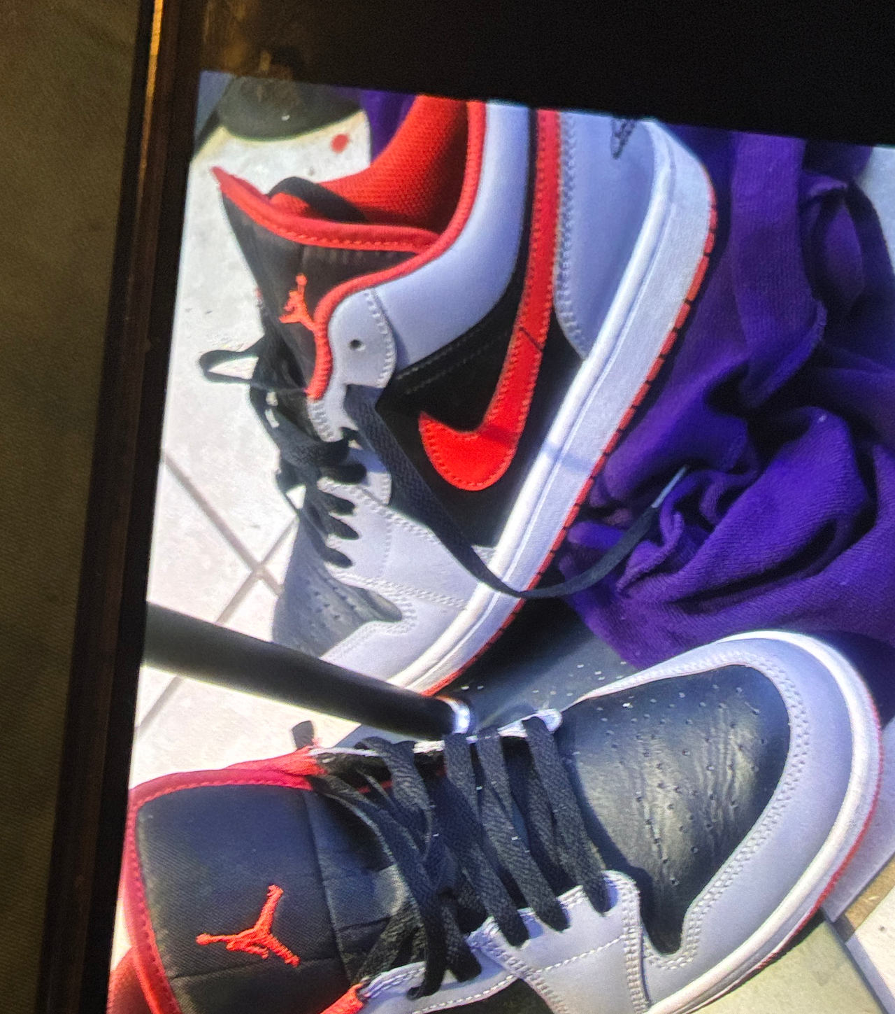 Air Jordan 1 Low Light Smoke Grey Red
