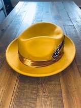 Bruno Capelo Giovani Gold/Mustard Fedora Hat - Image 3
