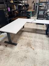 Poppin Electric Height Adjustable L-Shaped Standing Desk - Image 1