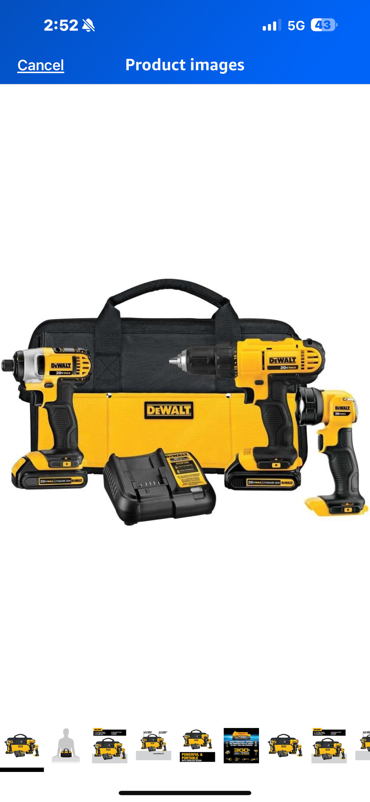DeWalt 20V MAX Cordless Drill Combo Kit