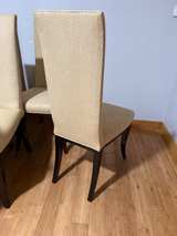 Set of 8 Upholstered High Back Dining Chairs - Image 3