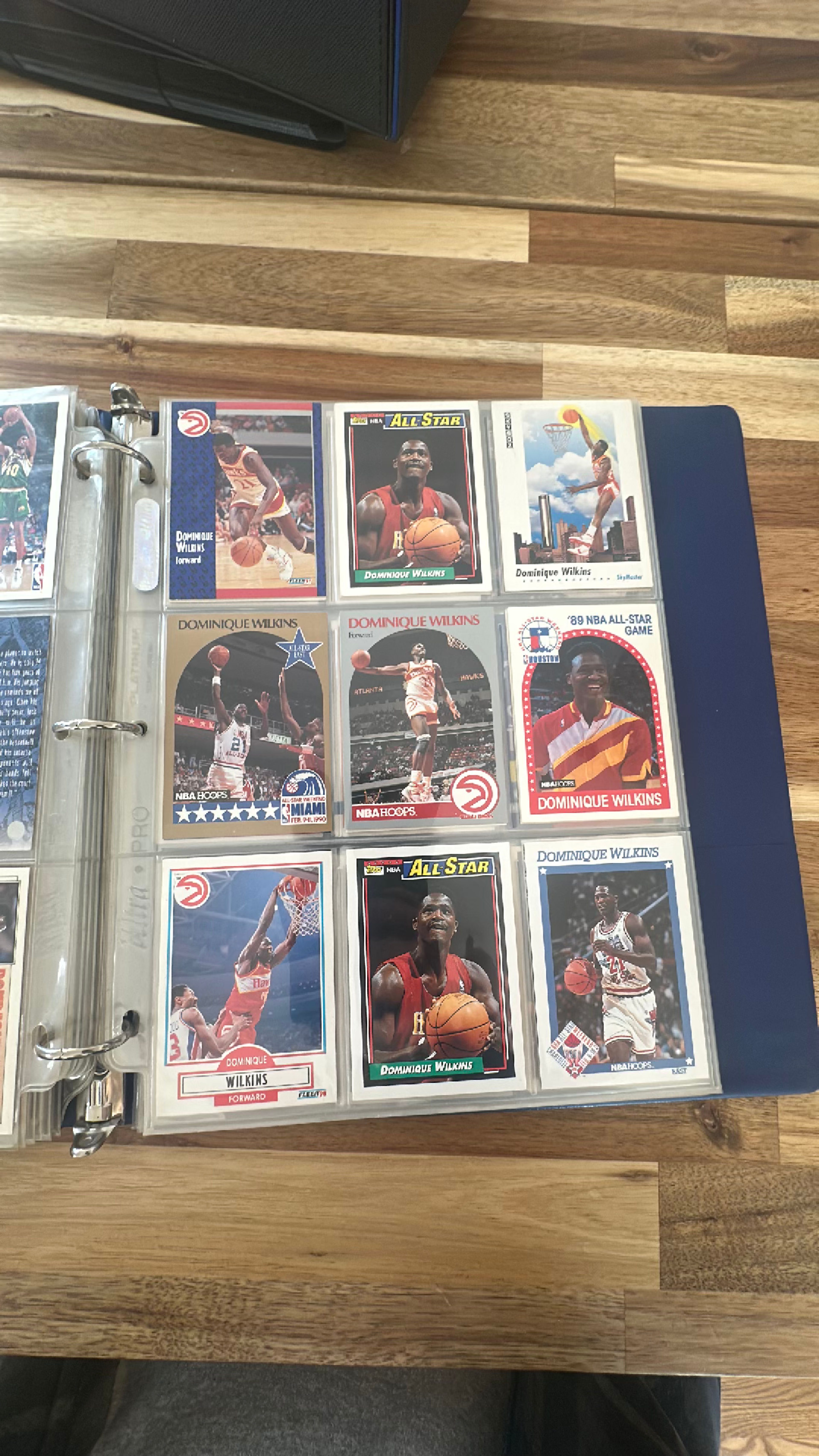 90’s NBA cards binder