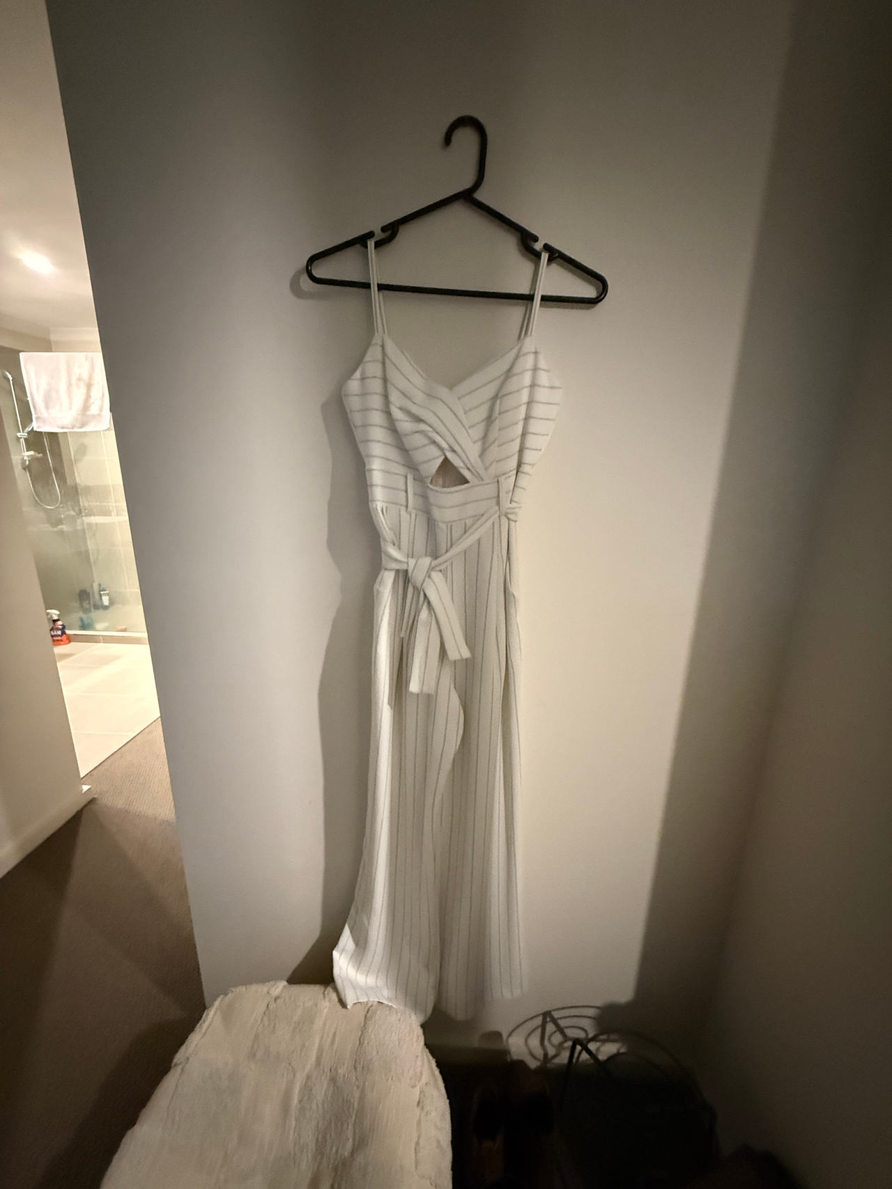 Striped Cut Out Jumpsuit