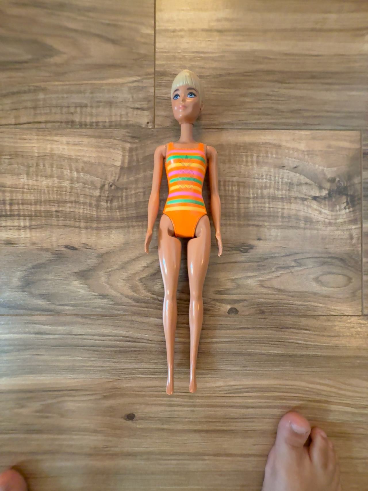 Mattel Barbie Beach Doll Orange Swimsuit
