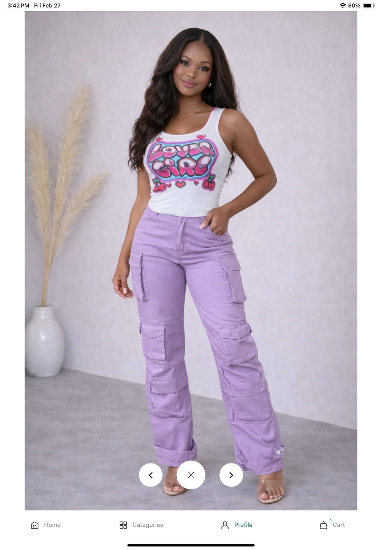 Fashion Nova Ready For Combat Cargo Pants - Lavender