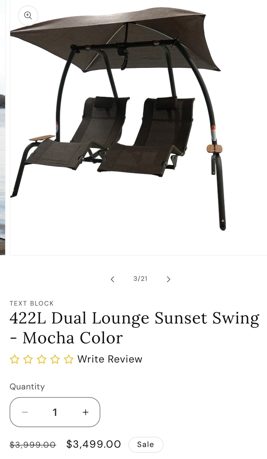 Sunset Swings 422L Dual Lounge Swing