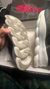 Versace Chain Reaction Black Blue Mesh Sneaker - Image 4