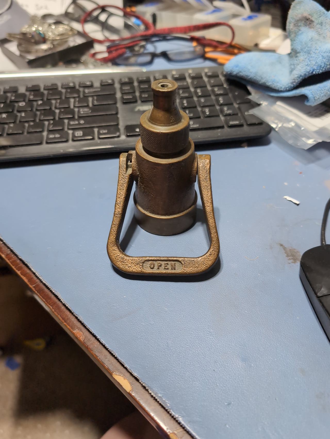 Vintage Akron Brass Fire Hose Nozzle