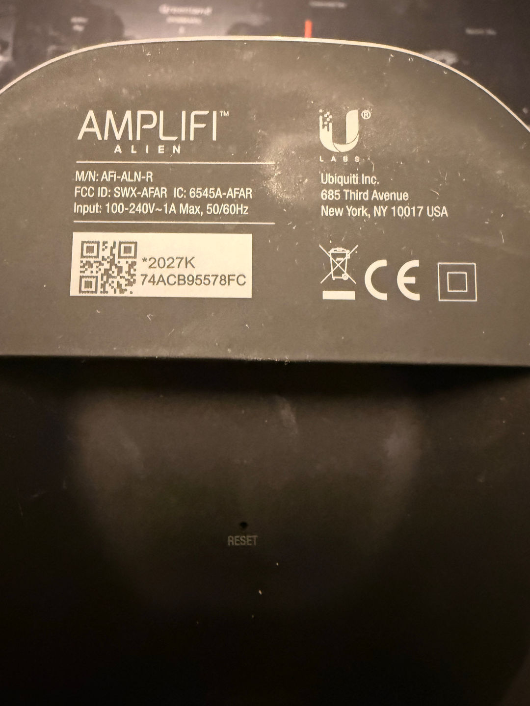 AmpliFi Alien AFi-ALN-R Tri-Band WiFi 6 Router | Ubiquiti Labs | Great Condition