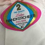 Vintage Fruit of the Loom Ladies Handkerchief Set (2 count), lace + embroidery - Image 6