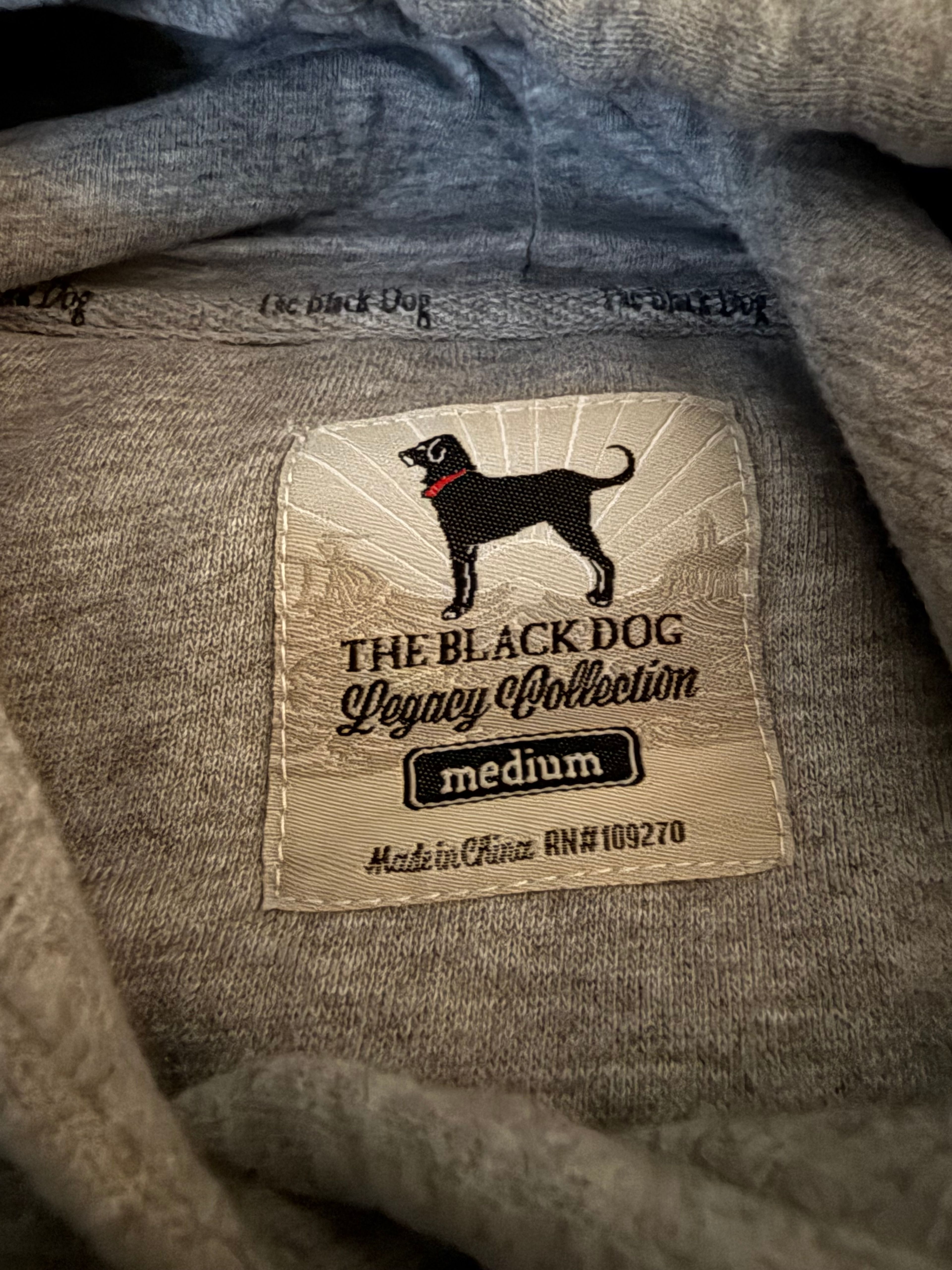 The Black Dog Legacy Collection Medium Gray Hoodie - Image 4