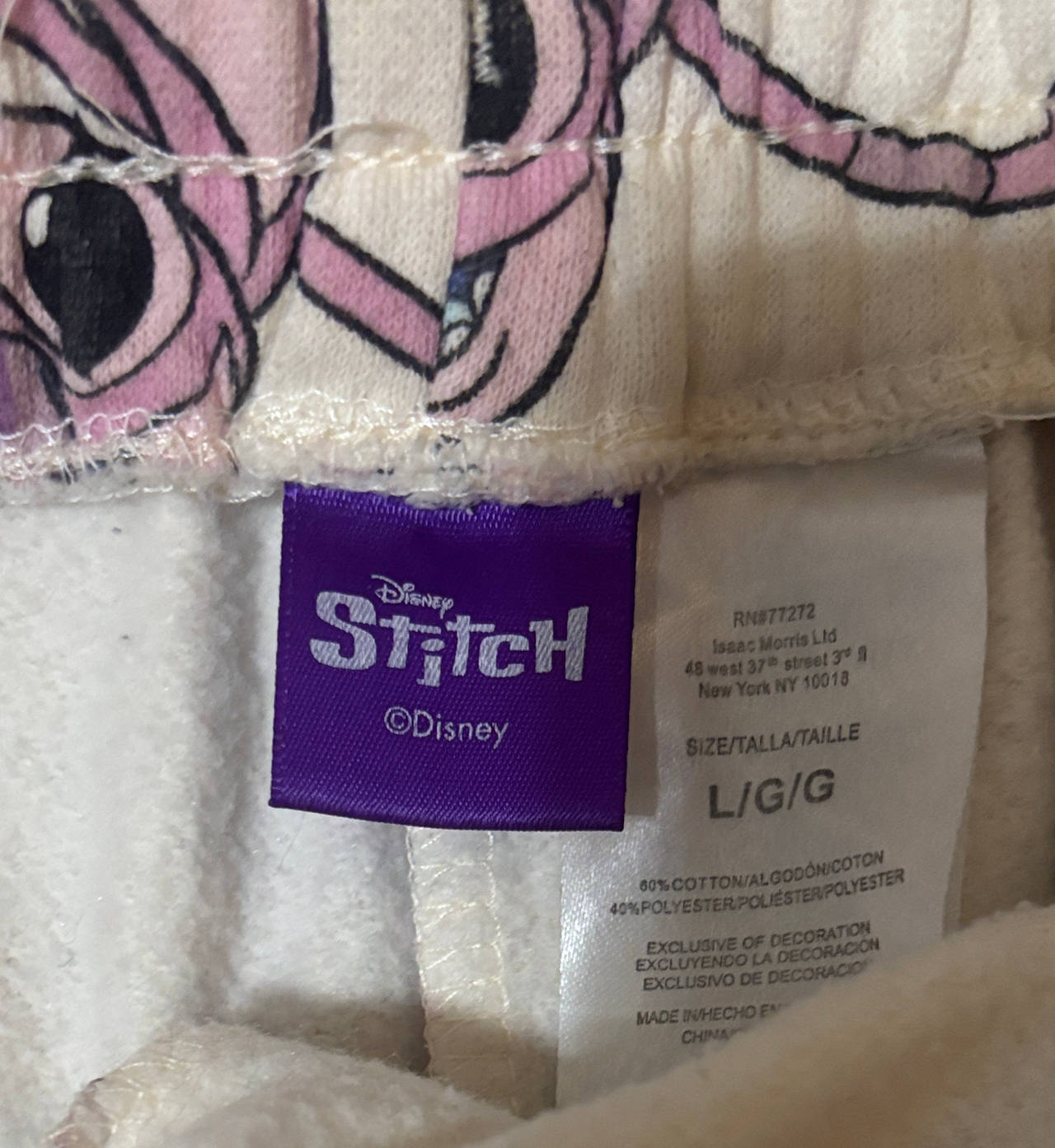 Disney Stitch & Angel Fleece Shorts