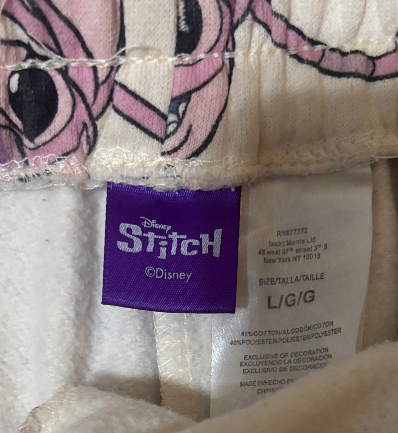 Disney Stitch & Angel Fleece Shorts