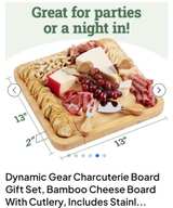 Dynamic Gear Bamboo Charcuterie Board Gift Set - Image 4